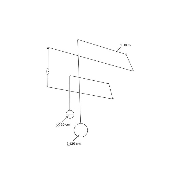 Lampa ścienna BOWL DUO czarna - Moosee